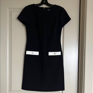 Tommy Hilfiger Black Dress with White Accents